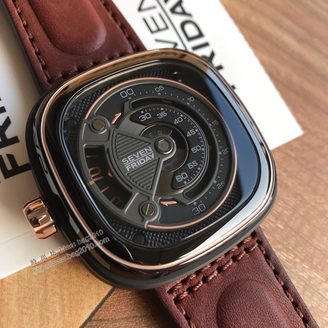 Sevenfriday自動機械男表 型號M2B-1 七個星期五休閒高端男表  gjs2061